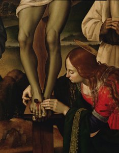 聖徒の十字架、85666のパネルの詳細にc.1480-1500オイル 作： Pietro Perugino